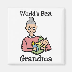 De beste oma magnet ter wereld