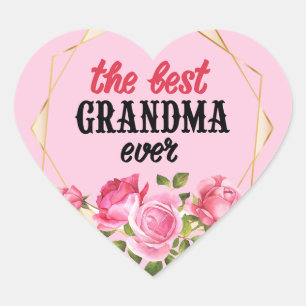 De beste oma ooit hart sticker