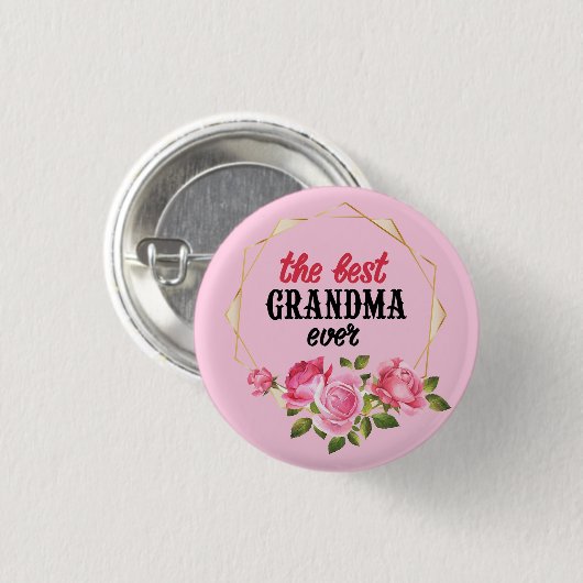 De beste oma ooit ronde button 3,2 cm (Voorkant /achterkant)