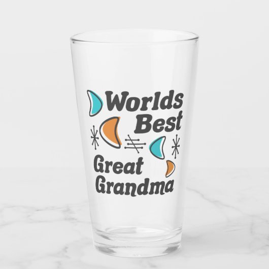 De beste Oma Retro Glas (Voorkant)