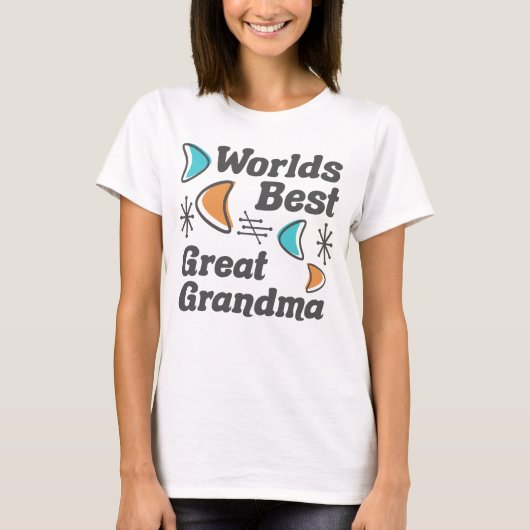 De beste Oma Retro T-shirt (Voorkant)