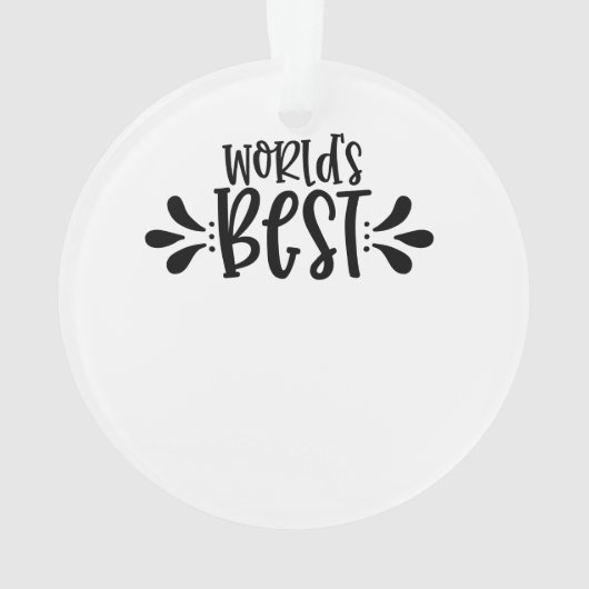 De beste oma ter wereld / moeder / babysitter ornament (achterkant)