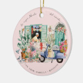 De Beste Oma van de Wereld | Gepersonaliseerd Keramisch Ornament (Links)