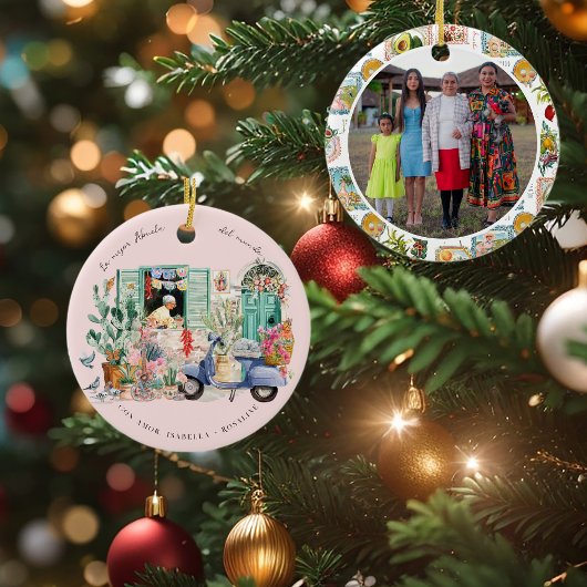De Beste Oma van de Wereld | Gepersonaliseerd Keramisch Ornament
