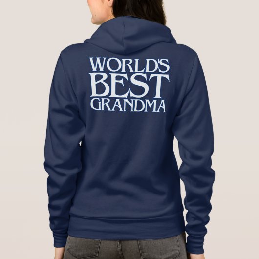 De beste oma van de wereld hoodie (Achterkant)