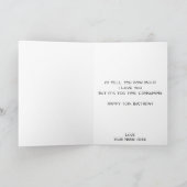 De beste ooit opa klok grappige verjaardag bedankkaart (Binnen)