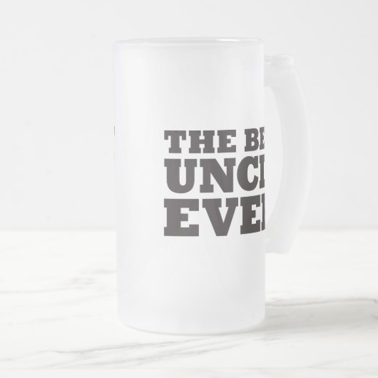 De beste oom ooit matglas bierpul (Voorkant rechts)