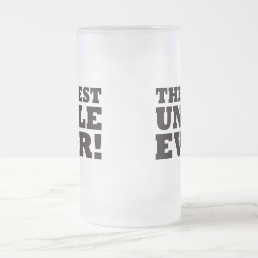 De beste oom ooit matglas bierpul (Center)