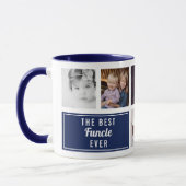 De Beste Oom Ooit Navy Blauwe Foto Oom Mok (Links)