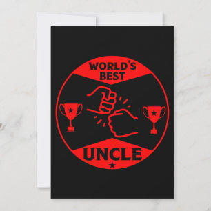 De beste oom van de wereld feestdagenkaart