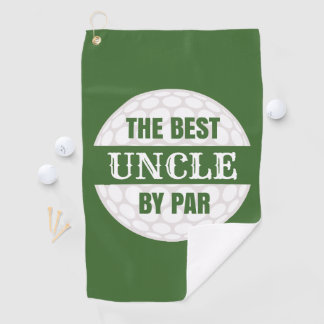 De beste oom van Par Golfers Funny Pun Golfhanddoek