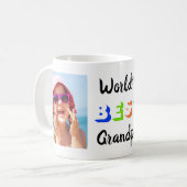 De beste opa 2 foto's ter wereld koffiemok (Voorkant links)