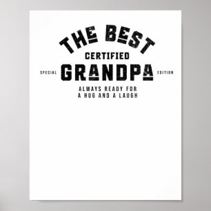 De beste opa. Altijd klaar voor een knuffel en een Poster