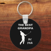 De Beste Opa Door Par Golf Opa Golfer Grappige Opm Sleutelhanger (Voorkant)