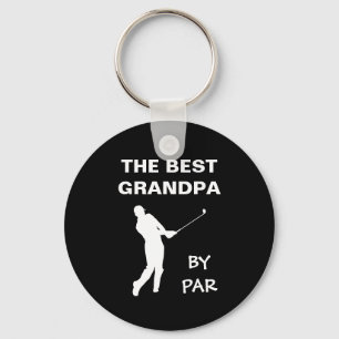 De Beste Opa Door Par Golf Opa Golfer Spel met woo Sleutelhanger