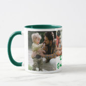 De beste opa ooit 4 foto's groen mok (Links)