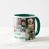 De beste opa ooit 4 foto's groen mok (Voorkant rechts)