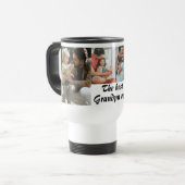 De beste opa ooit 4 foto's reizen mok wit (Voorkant links)