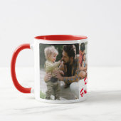 De beste opa ooit 4 foto's rood mok (Links)