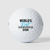De beste opa ooit ter wereld golfballen (Voorkant)