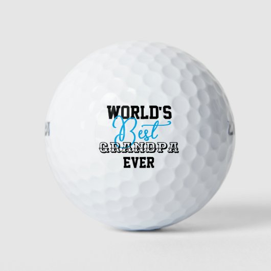 De beste opa ooit ter wereld golfballen (Voorkant)