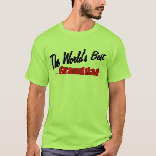 De beste opa ter wereld t-shirt (Voorkant)
