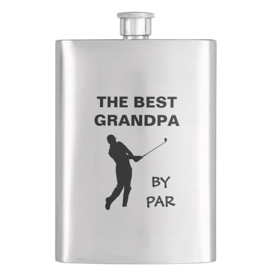 De beste opa van Par Golf Granddad Golfer pun Flacon (Voorkant)