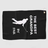 De beste opa van Par Golf Granddad Golfer pun Golfhanddoek (Horizontaal)