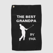De beste opa van Par Golf Granddad Golfer pun Golfhanddoek (Voorkant)