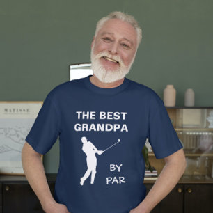 De beste opa van Par Golf Granddad Golfer pun T-shirt