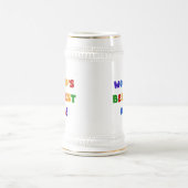 De beste opa voor heldere kleuren ter wereld bierpul (Center)