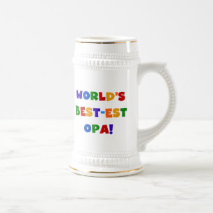 De beste opa voor heldere kleuren ter wereld bierpul