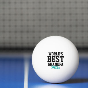 De beste opa zwarte en Blauwgroen Vaderdag ter wer Pingpongbal