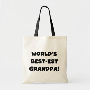 De beste opa zwarte of witte tekst ter wereld tote bag