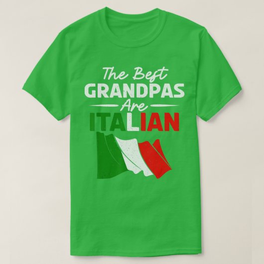 De beste opa's zijn Italiaanse opa T-shirt (Design voorkant)