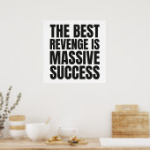De beste opbrengst is massaal succes - Motivatie Poster (Keuken)