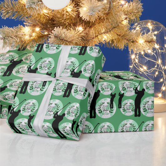 De beste pa Golfer ter wereld - onze vader Cadeaupapier (Feestdagen)