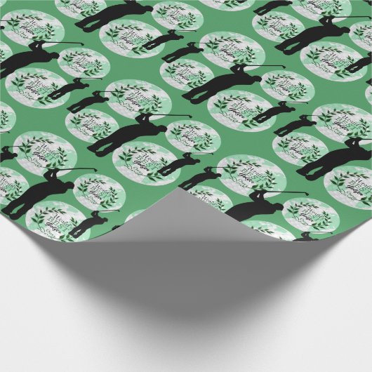 De beste pa Golfer ter wereld - onze vader Cadeaupapier (Hoek)