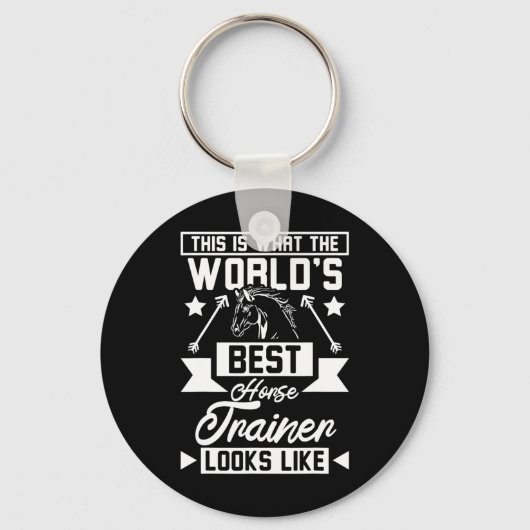 De beste paardentrainer ter wereld 1 sleutelhanger (Voorkant)