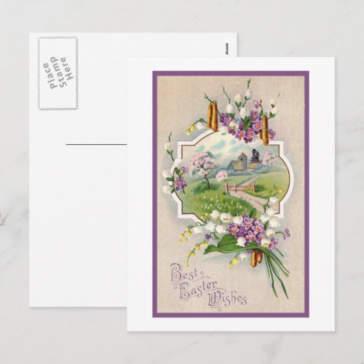 De beste paaswensen zijn  feestdagenkaart (Voorkant / Achterkant)