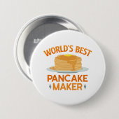 De beste pannenmaker ter wereld ronde button 7,6 cm (Voorkant /achterkant)