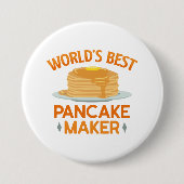De beste pannenmaker ter wereld ronde button 7,6 cm (Voorkant)