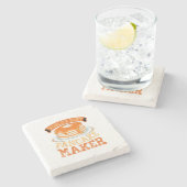 De beste pantsermaker ter wereld - grappige pantse stenen onderzetter (Zijkant)