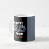 "De beste pap mijn rock liefde altijd" Graphic Koffiemok (Voorkant links)
