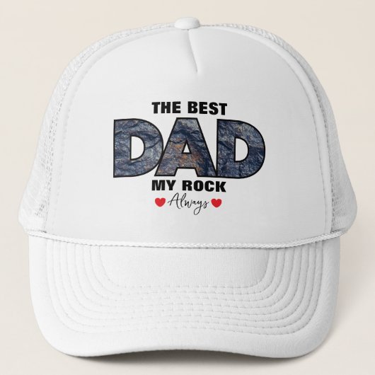 "De beste pap mijn rock liefde altijd" Graphic Trucker Pet (Voorkant)