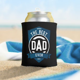 De beste pap ooit Modern Vaderdag cadeau Blikjeskoeler