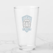 De beste pap ooit Modern Vaderdag cadeau Glas (Achterkant)