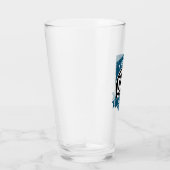 De beste pap ooit Modern Vaderdag cadeau Glas (Rechts)