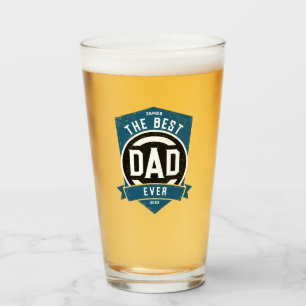 De beste pap ooit Modern Vaderdag cadeau Glas