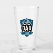 De beste pap ooit Modern Vaderdag cadeau Glas (Voorkant)